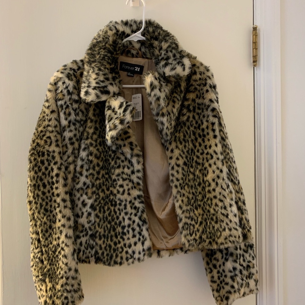 Faux fur jacket